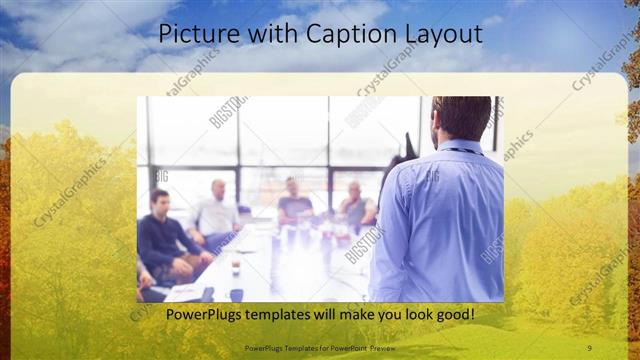 Picture with Caption presentation slide layout