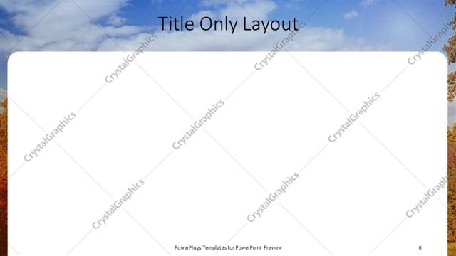 Title Only presentation slide layout