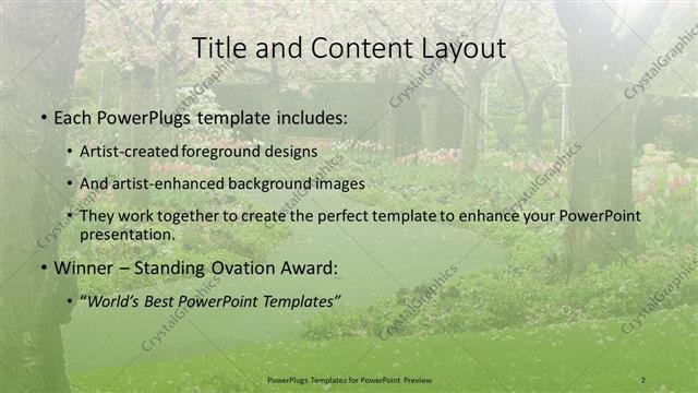 Title and Content presentation slide layout
