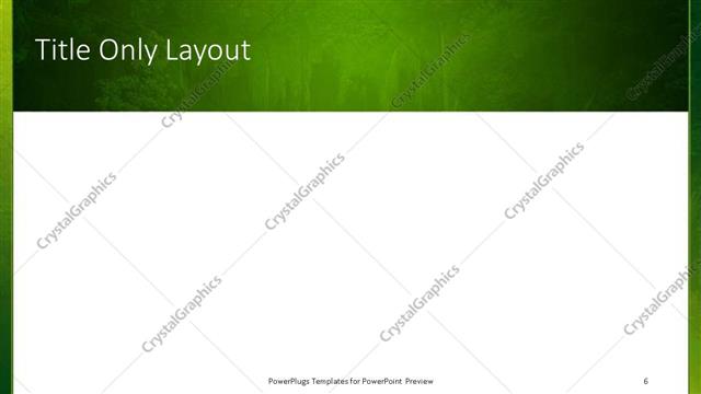 Title Only presentation slide layout