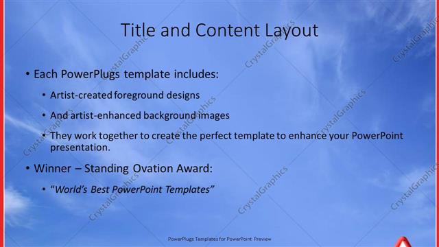 Title and Content presentation slide layout