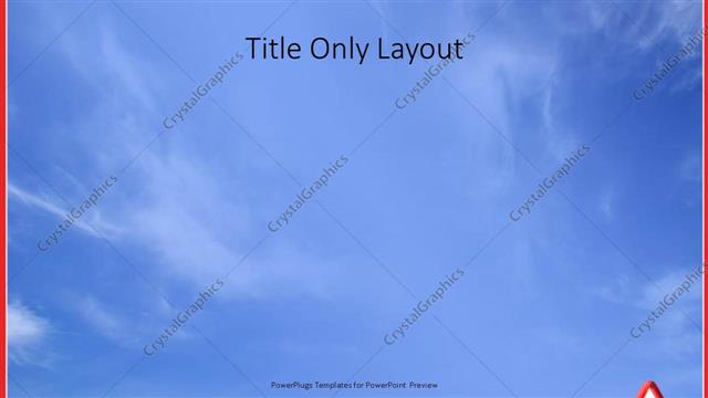 Title Only presentation slide layout