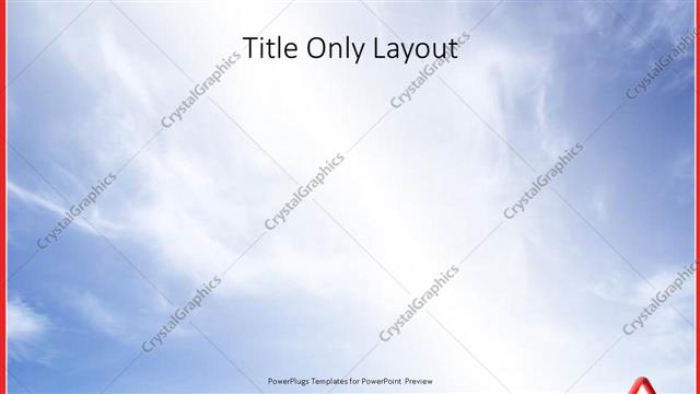 Title Only presentation slide layout