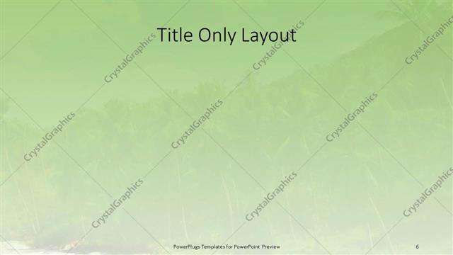 Title Only presentation slide layout