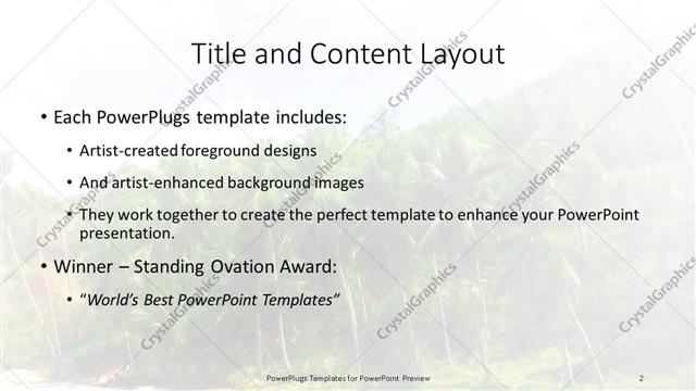Title and Content presentation slide layout