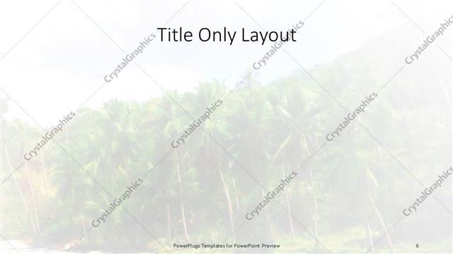 Title Only presentation slide layout