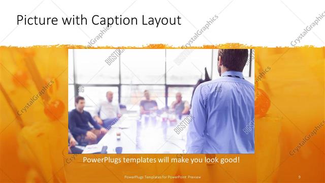Picture with Caption presentation slide layout
