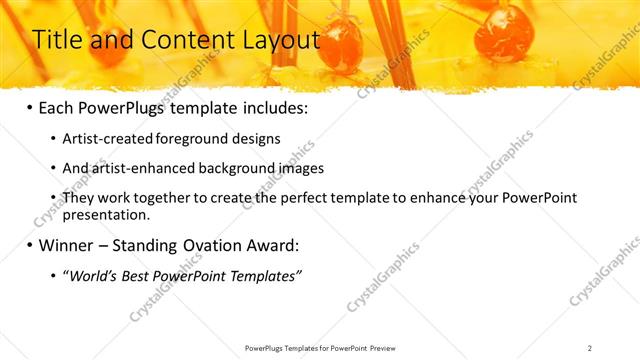 Title and Content presentation slide layout