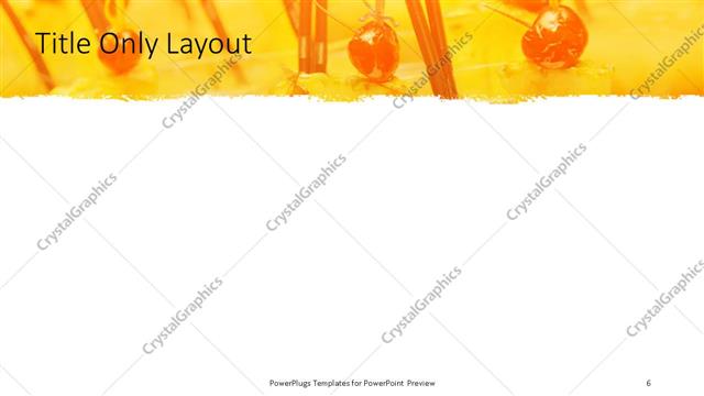 Title Only presentation slide layout