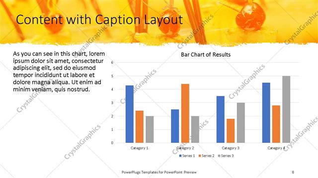Content with Caption presentation slide layout
