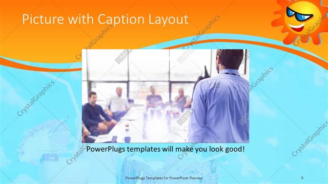 Picture with Caption presentation slide layout