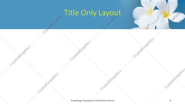 Title Only presentation slide layout