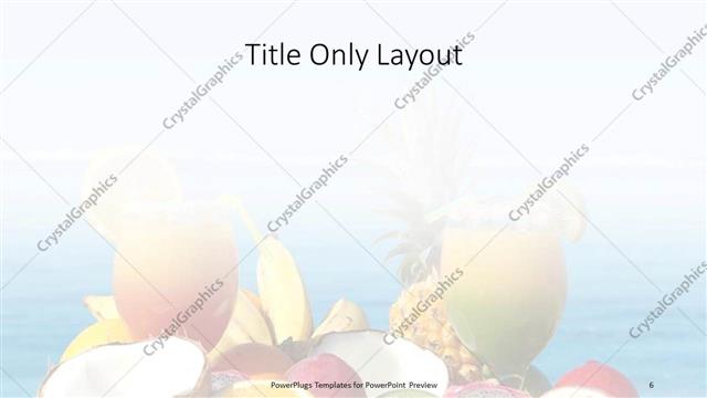 Title Only presentation slide layout