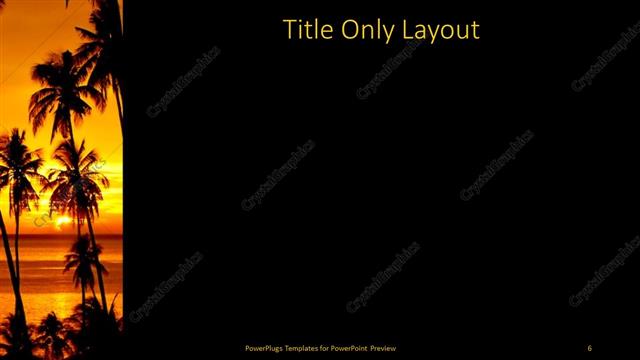 Title Only presentation slide layout