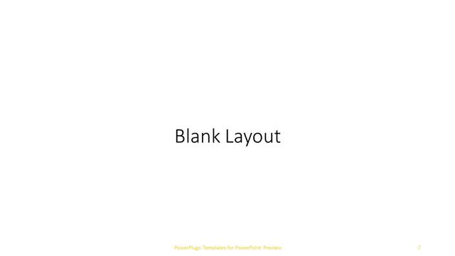 Blank presentation slide layout