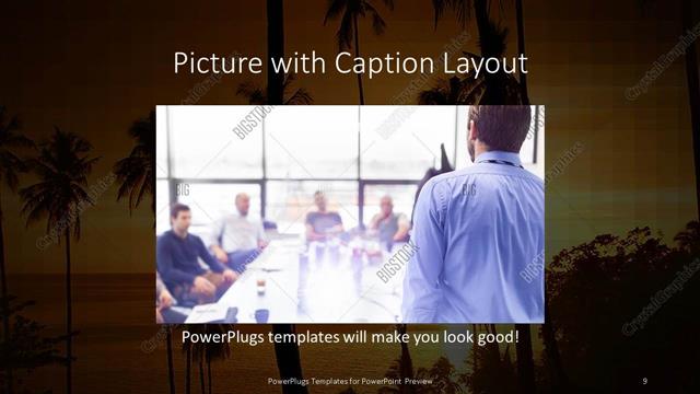 Picture with Caption presentation slide layout
