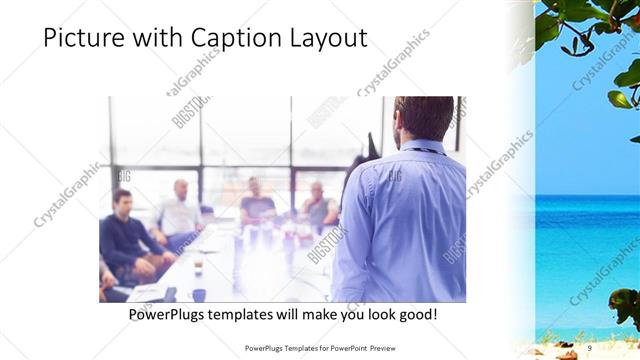 Picture with Caption presentation slide layout