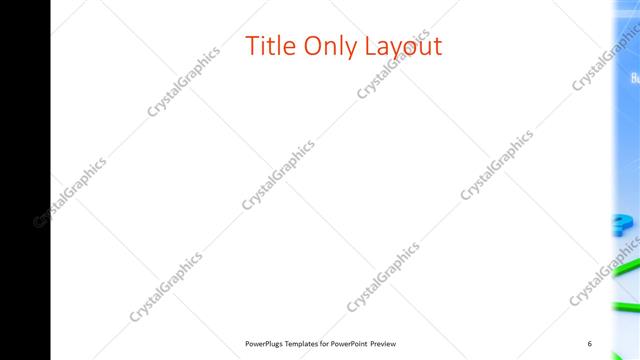 Title Only presentation slide layout