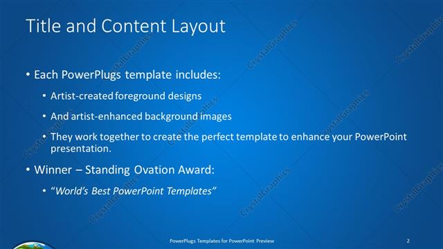 Title and Content presentation slide layout