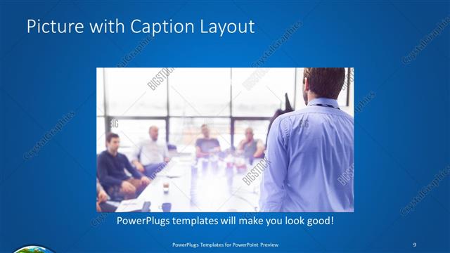 Picture with Caption presentation slide layout