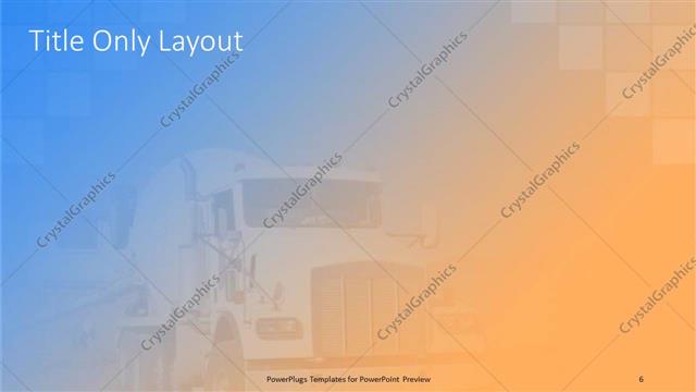 Title Only presentation slide layout