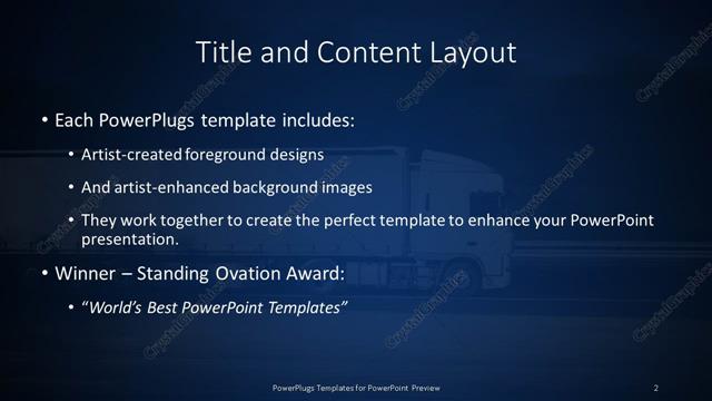 Title and Content presentation slide layout