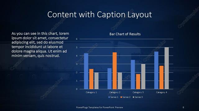 Content with Caption presentation slide layout
