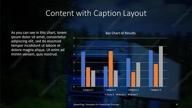 Content with Caption presentation slide layout