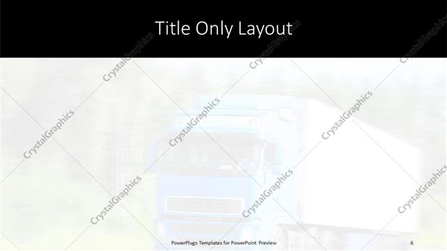 Title Only presentation slide layout
