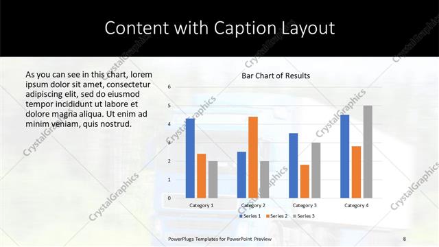 Content with Caption presentation slide layout