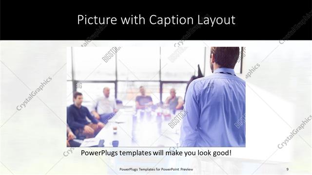 Picture with Caption presentation slide layout