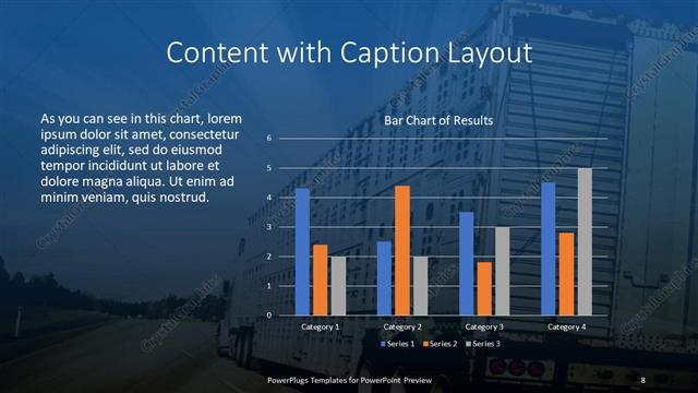 Content with Caption presentation slide layout