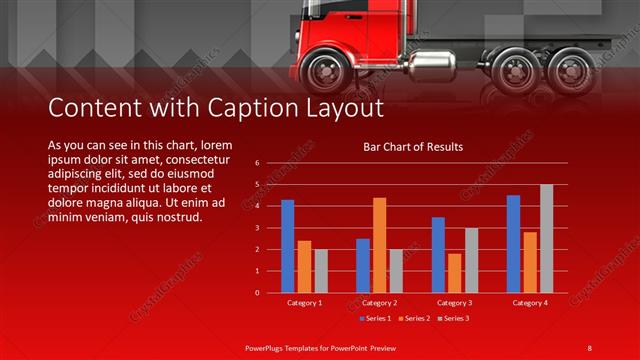 Content with Caption presentation slide layout