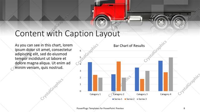 Content with Caption presentation slide layout