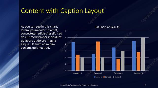 Content with Caption presentation slide layout
