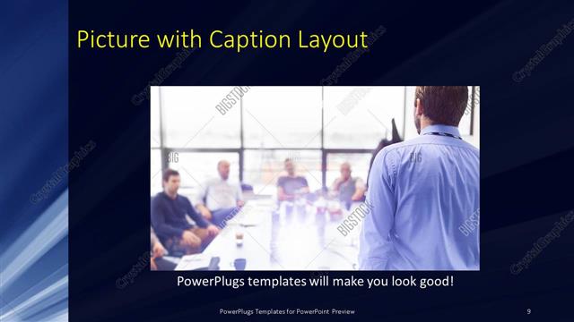 Picture with Caption presentation slide layout