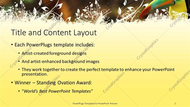 Title and Content presentation slide layout