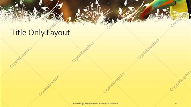 Title Only presentation slide layout