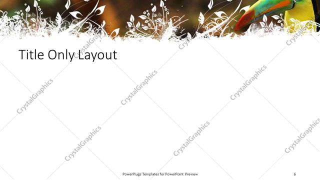 Title Only presentation slide layout