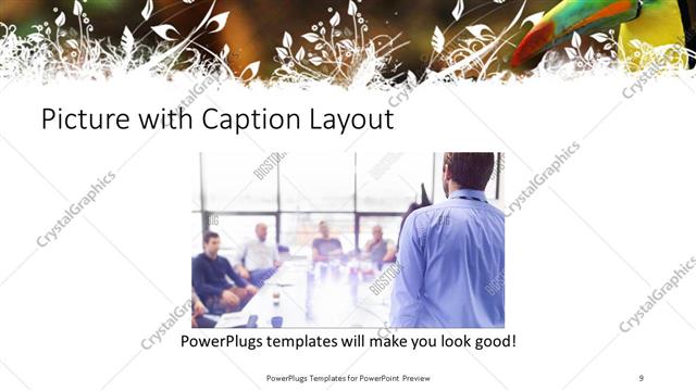 Picture with Caption presentation slide layout