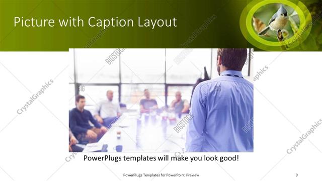 Picture with Caption presentation slide layout