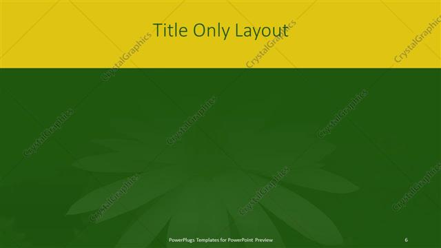 Title Only presentation slide layout