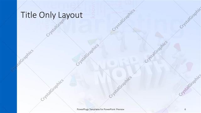 Title Only presentation slide layout