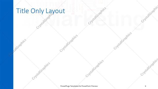 Title Only presentation slide layout