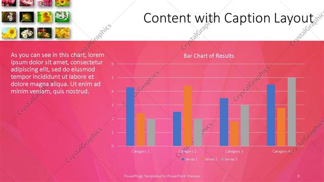 Content with Caption presentation slide layout