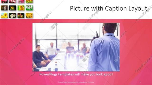 Picture with Caption presentation slide layout