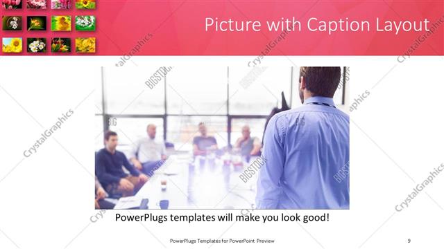 Picture with Caption presentation slide layout