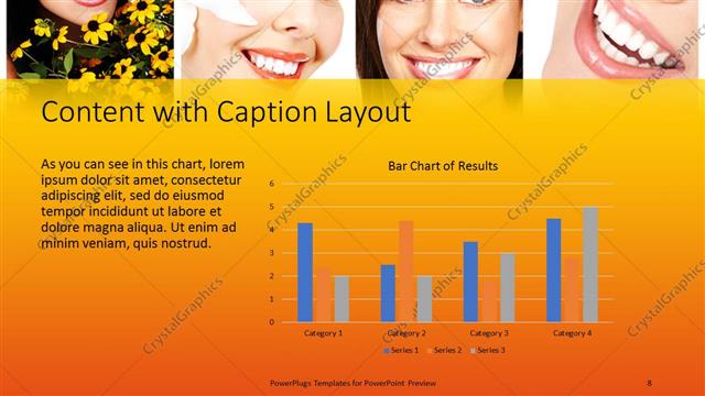 Content with Caption presentation slide layout