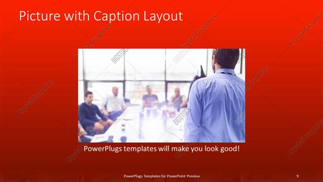 Picture with Caption presentation slide layout