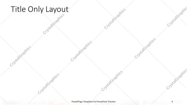 Title Only presentation slide layout